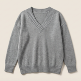 EMMA | Elegant Striktrøje med V-hals