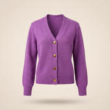 VICTORIA | Strikket Cardigan med Hjerteknapper