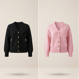 VICTORIA | Strikket Cardigan med Hjerteknapper