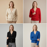 VICTORIA | Strikket Cardigan med Hjerteknapper