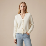 VICTORIA | Strikket Cardigan med Hjerteknapper