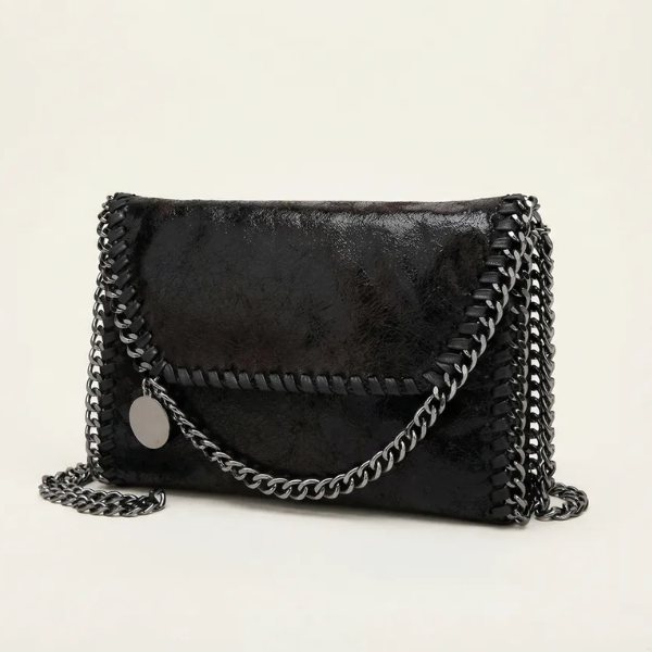 ELLA | Bronzet Clutch med Kæderem